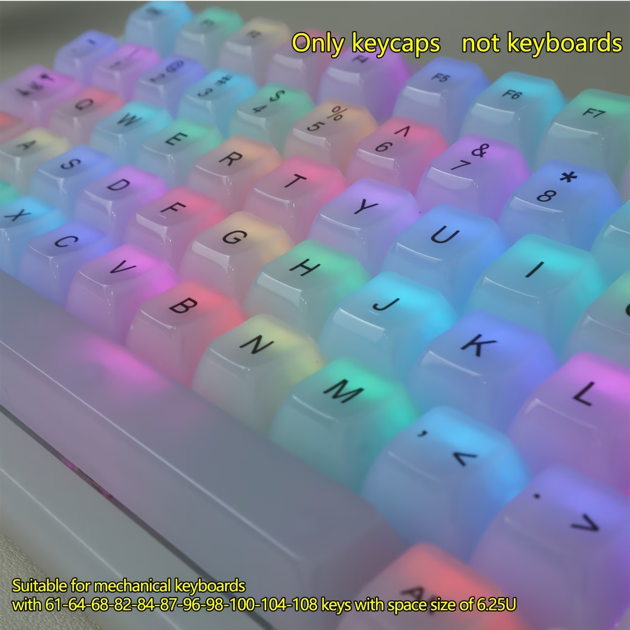 Pc Gaming White - 115-Key OEM Profile PC Keycaps White
