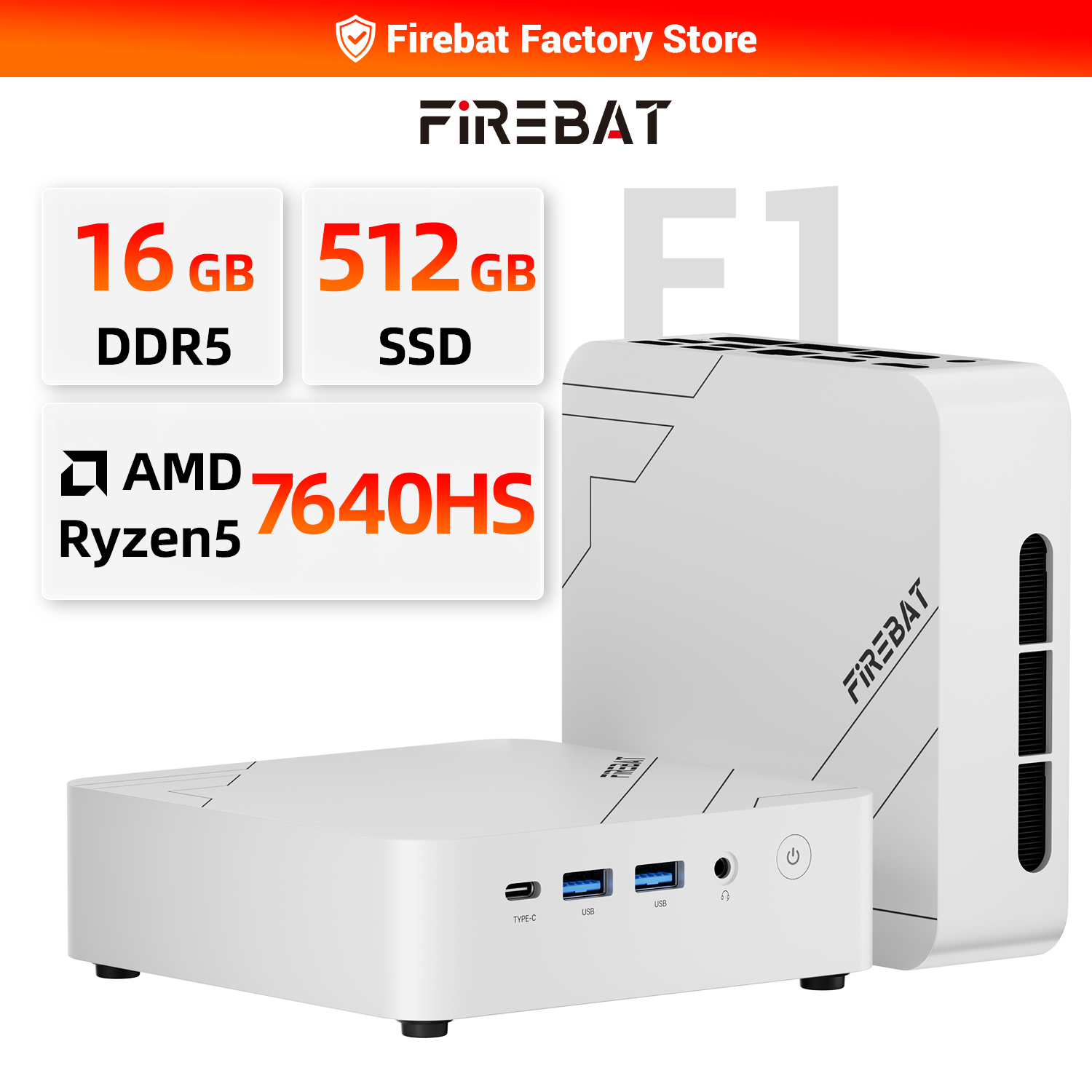 Pc Gaming Ryzen - FIREBAT F1 MINI PC AMD Ryzen