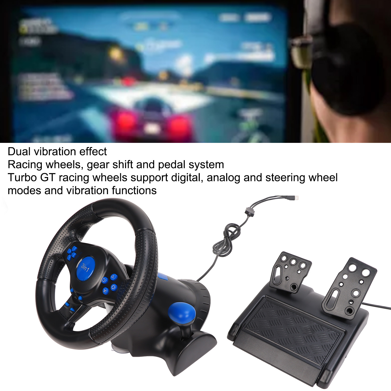 Pc Gaming Entry - New Racing Wheel Gaming Steering Wheel