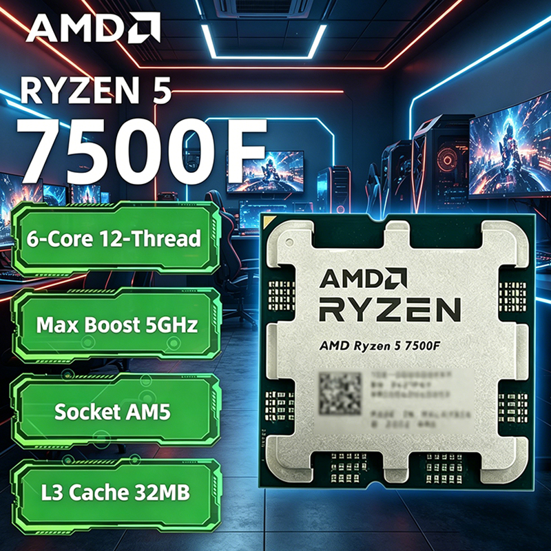 AMD Ryzen 5 7500F 3.7GHz 6-Cor - Pc Gaming Ryzen incelemesi ve fiyatı