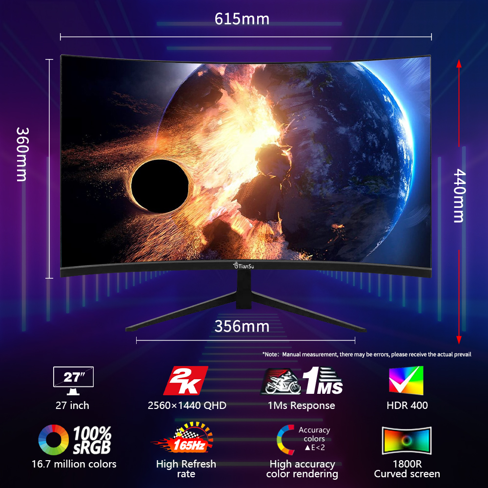Tiansu monitor 27 inch 144Hz 2 - Pc Gaming White incelemesi ve fiyatı