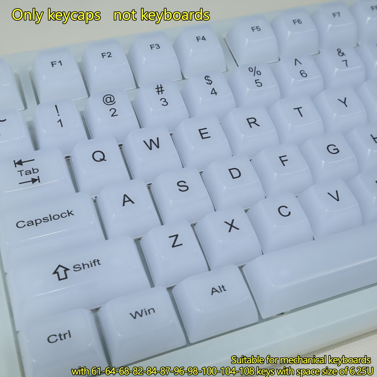 115-Key OEM Profile PC Keycaps - Pc Gaming White incelemesi ve fiyatı