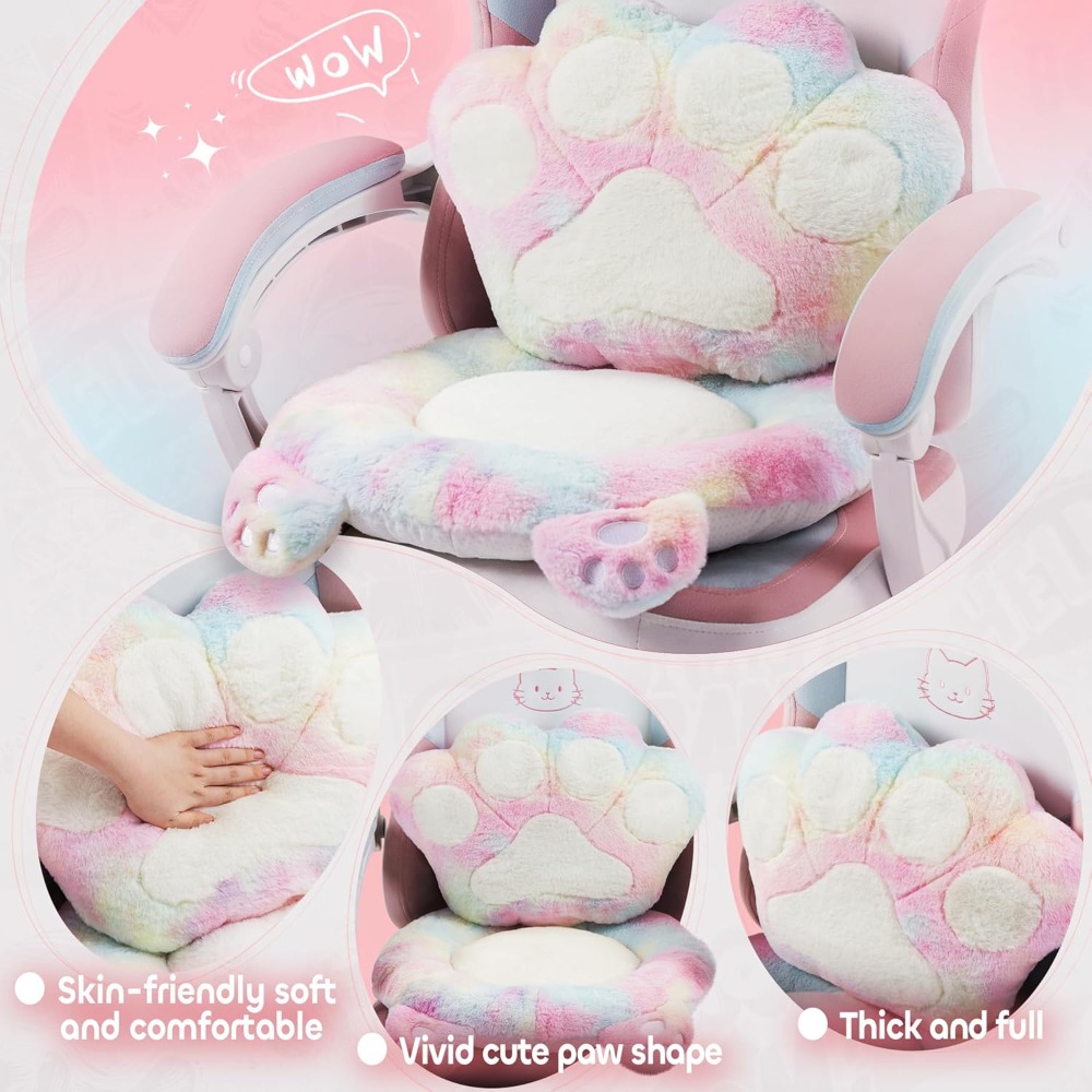 Gaming Chair Cute with Cat Ear - Gaming Chair Lumbar Pillow incelemesi ve fiyatı