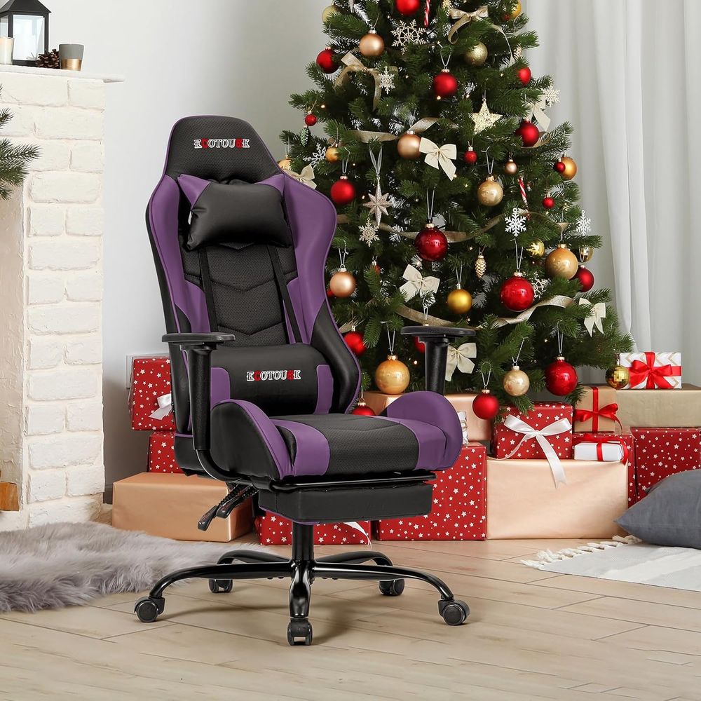 Racing-Style Gaming Chair with - Gaming Chair Lumbar Pillow incelemesi ve fiyatı