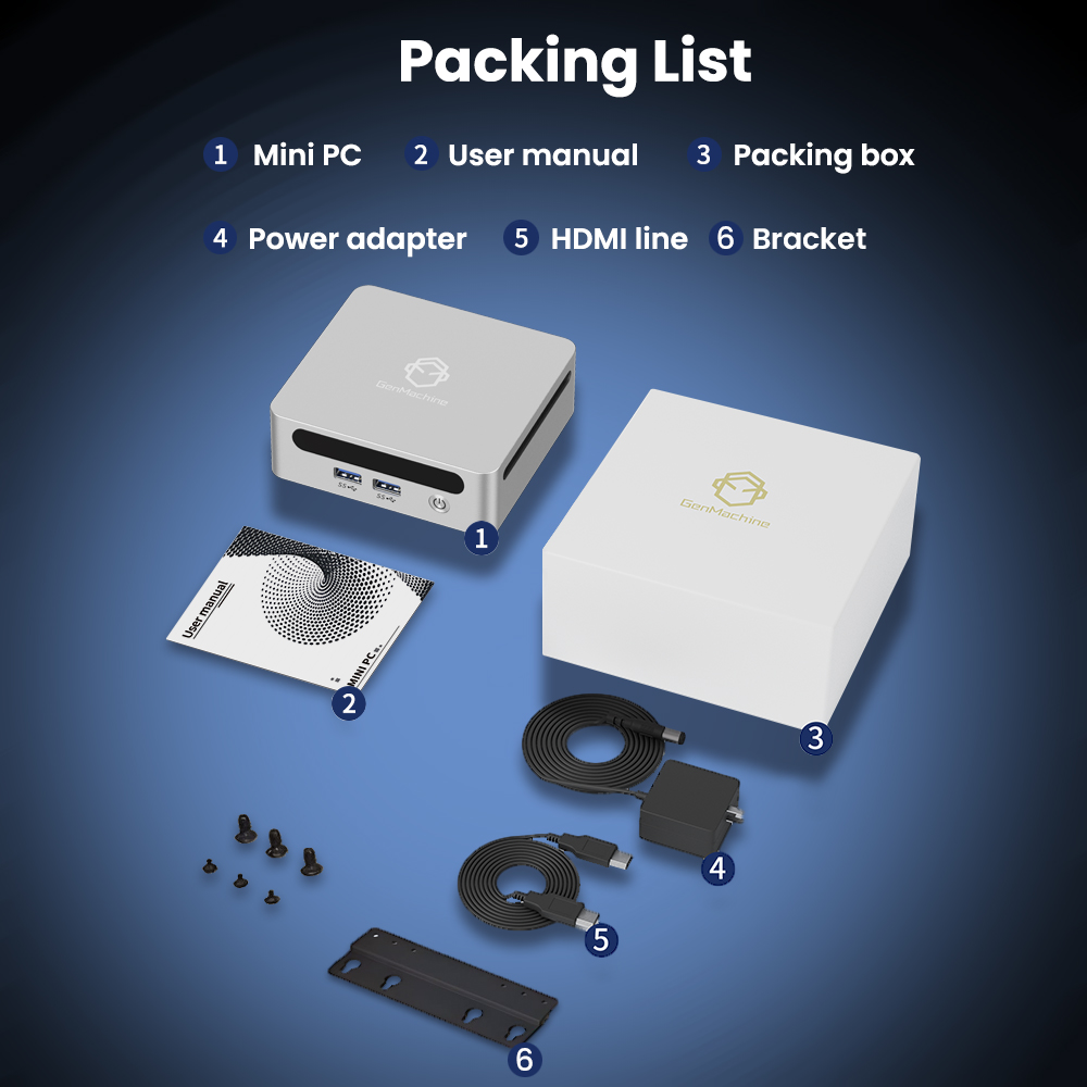 Mini PC 6C/12T Genmachine AMD  - Pc Gaming Prebuilt incelemesi ve fiyatı