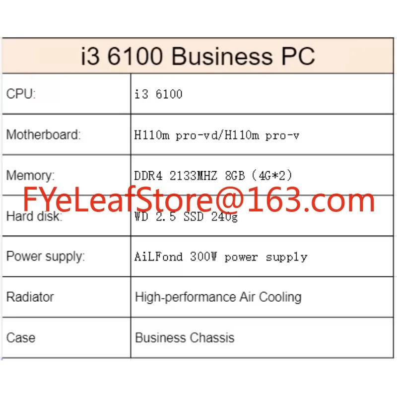 i3 6100  full gaming pc custom - Pc Gaming Prebuilt incelemesi ve fiyatı