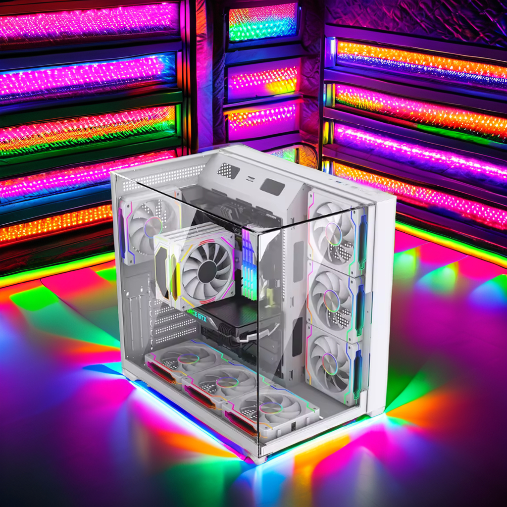 White PC Case Chassis Full Tow - Pc Gaming White incelemesi ve fiyatı