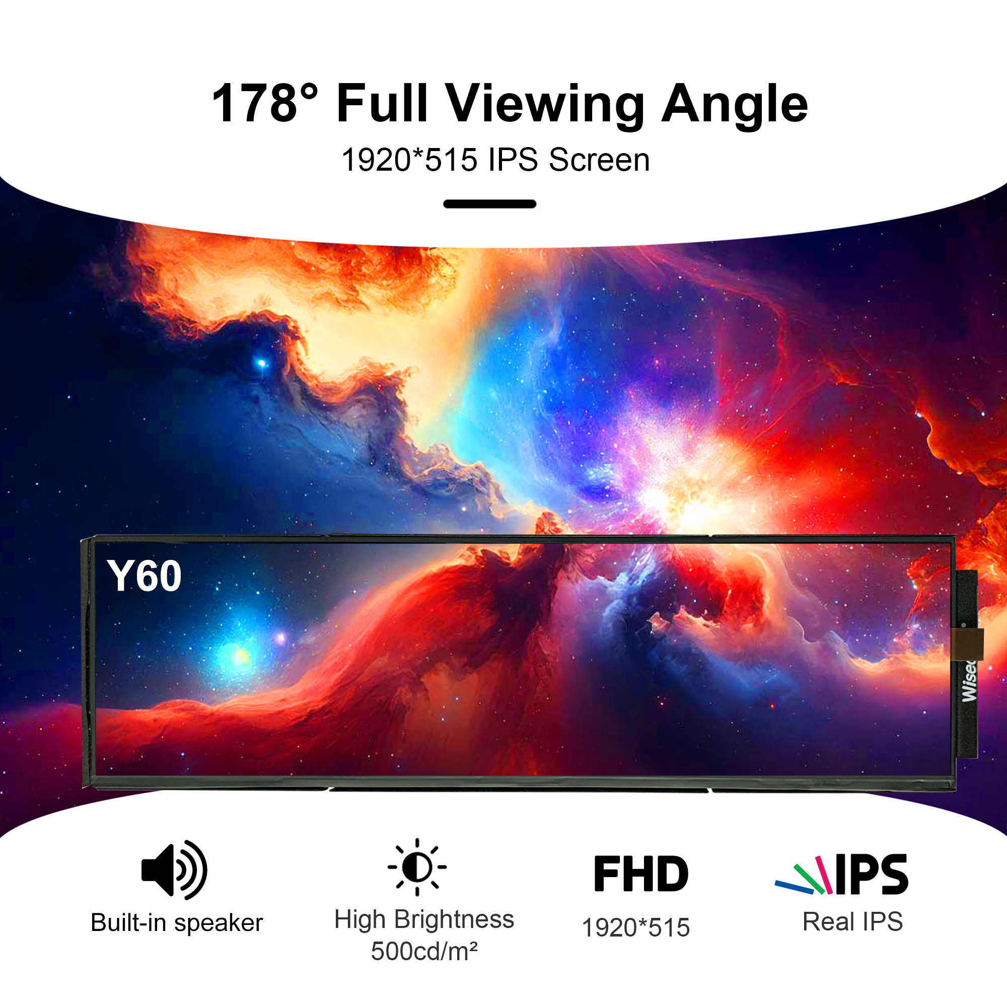 Wisecoco 12.6 inch 1920*515 Po - Pc Gaming Aquarium incelemesi ve fiyatı