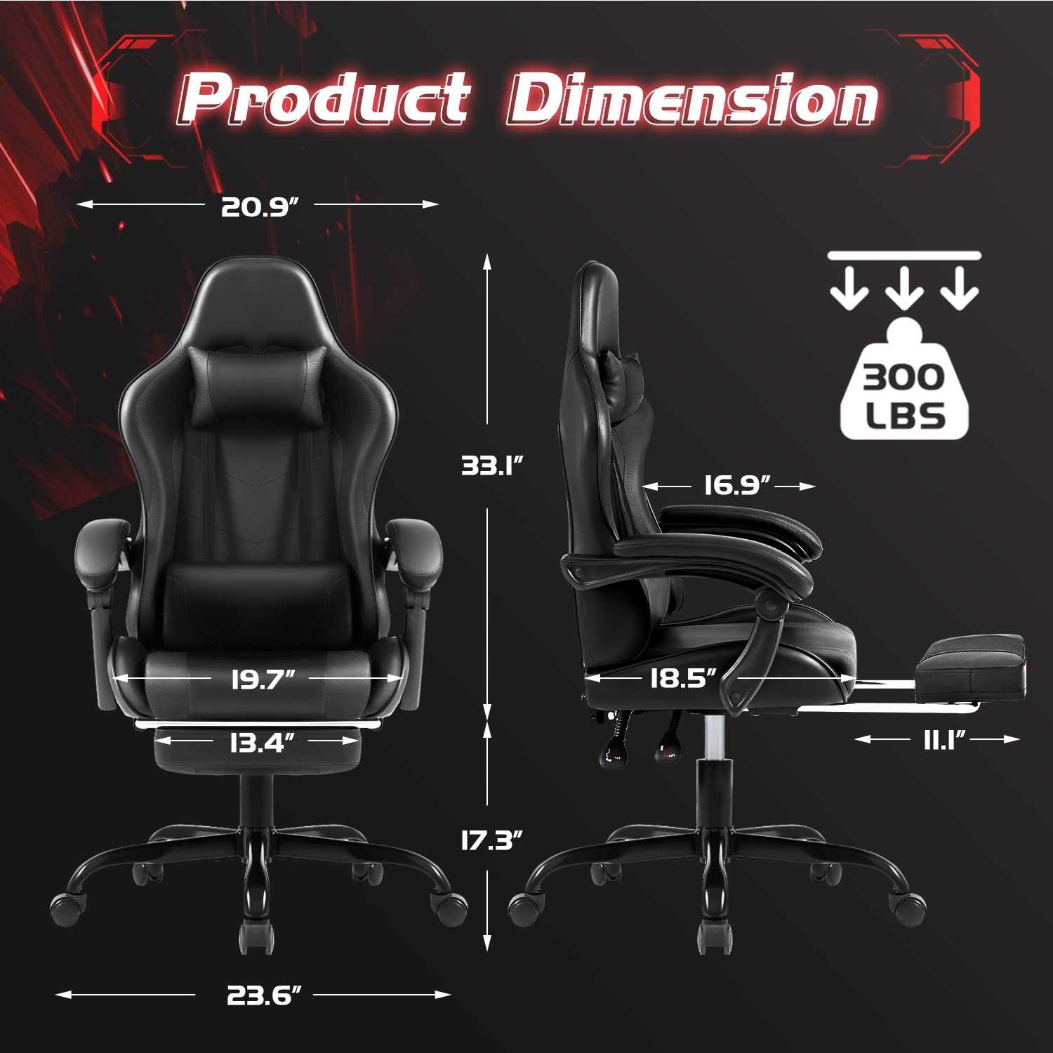 Ergonomic Gaming Chair With Ad - Gaming Chair Lumbar Pillow incelemesi ve fiyatı