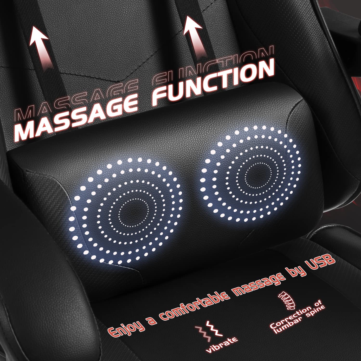 Ergonomic Gaming Chair With Ad - Gaming Chair Lumbar Pillow incelemesi ve fiyatı