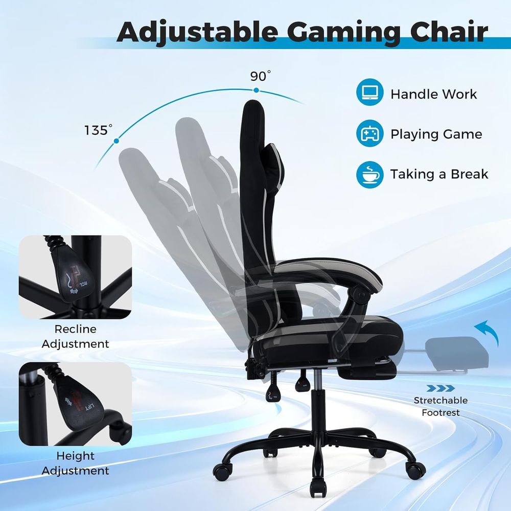 Ergonomic Gaming Chair with Fo - Gaming Chair Lumbar Pillow incelemesi ve fiyatı