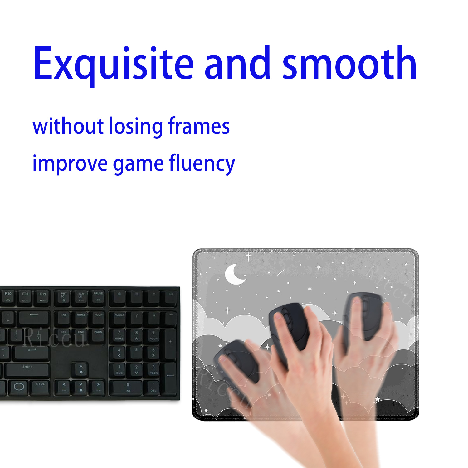 black and white Clouds moon sm - Pc Gaming White incelemesi ve fiyatı